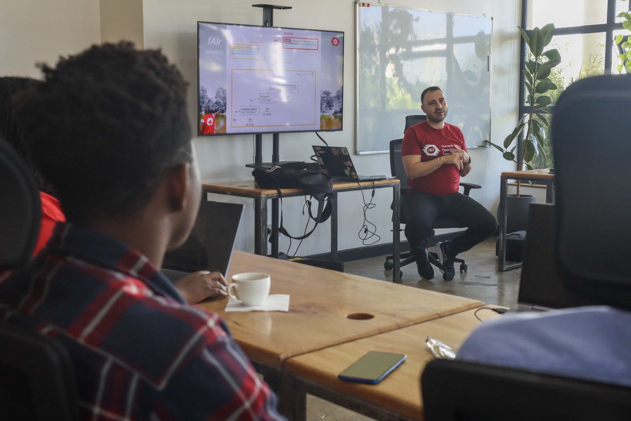 Omran Najjar, fAIr product owner, during a workshop in Nairobi in 2025