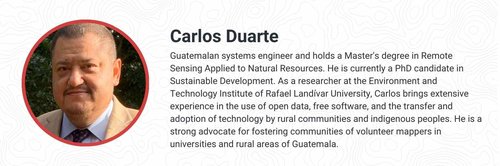 Carlos Duarte, OpenCities Guatemala, Geotecnológica de Centroamérica