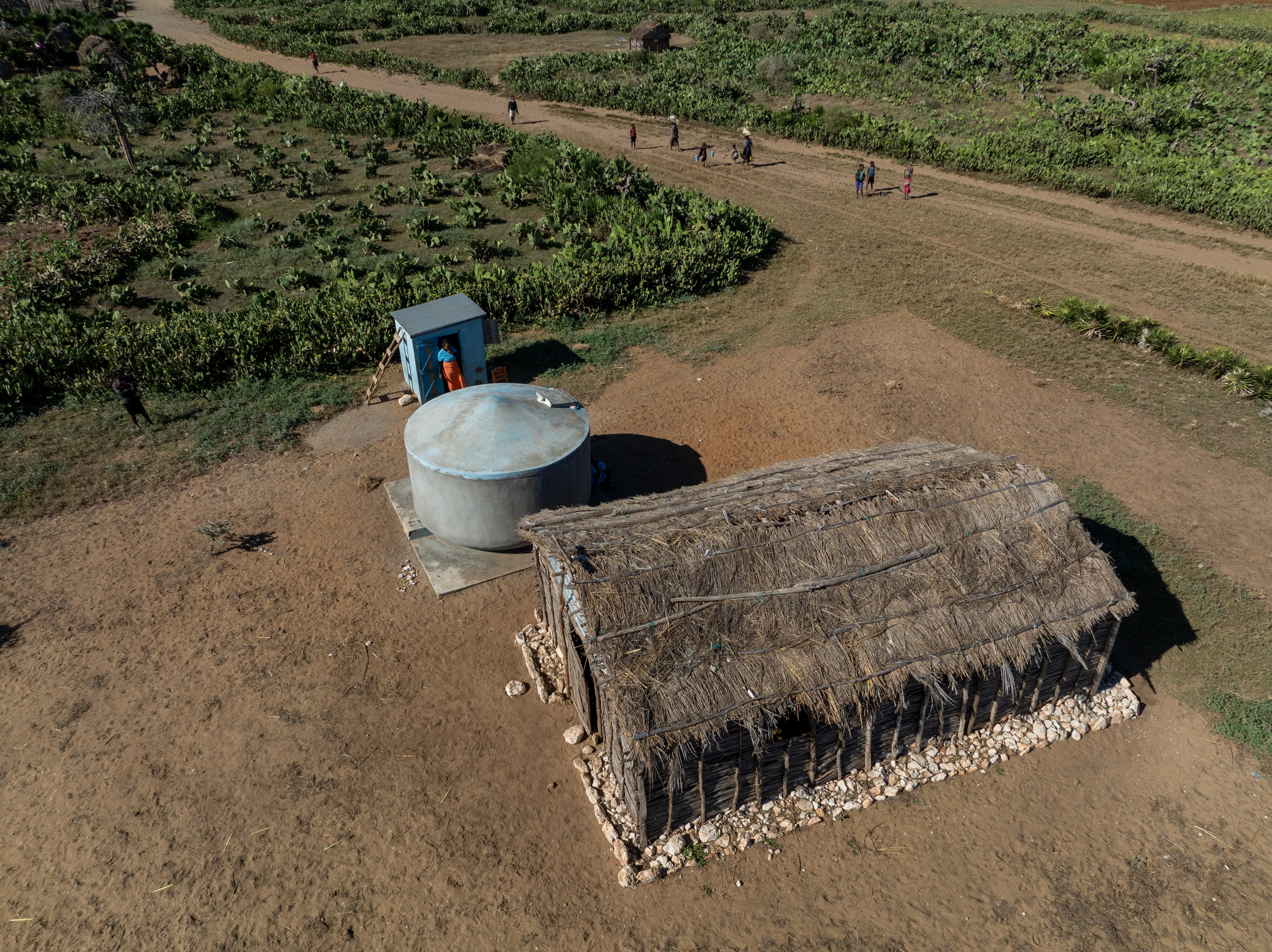 Tatirano water kiosk aerial view