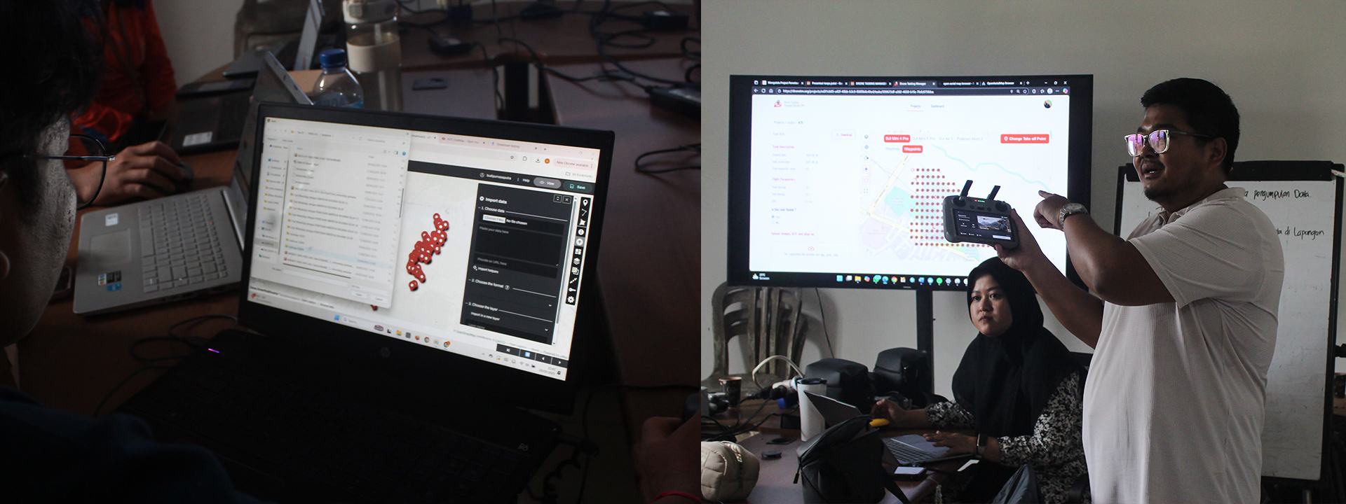 BPBD Karangasem staff participate in hands-on training on HOT’s E2E tools, facilitated in the local language by Open Mapping Gurus and the AP Hub team | Photo: Tony Liong / Open Mapping Hub - Asia-Pacific