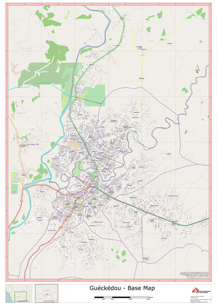 WHO map of Affected Districts