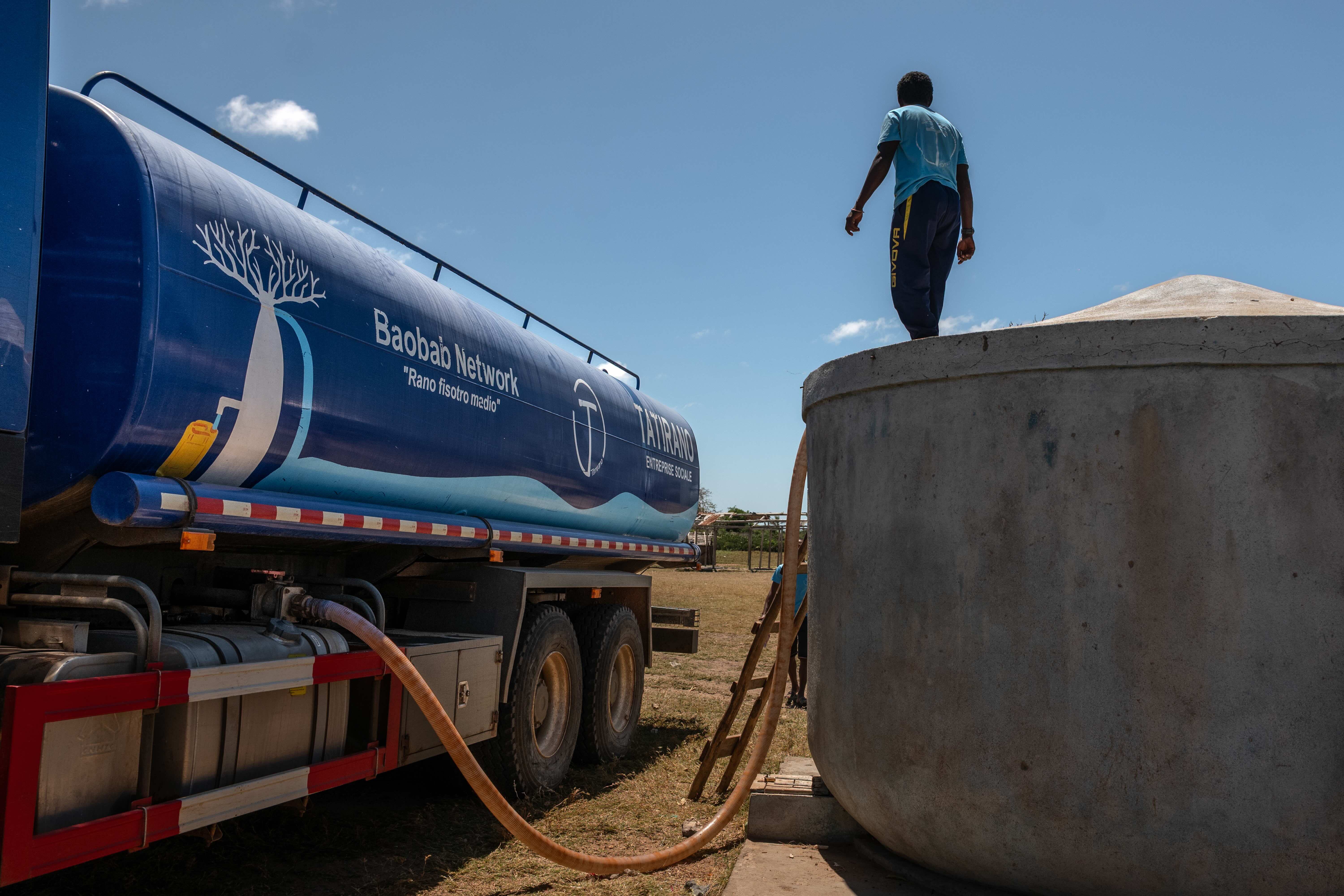 Water transferred to trucks