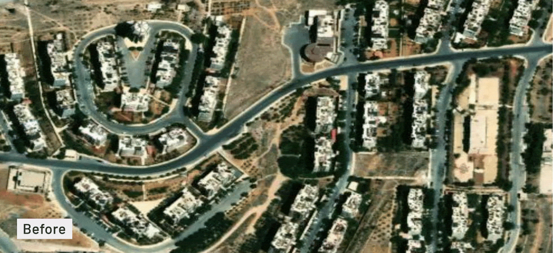 Comparison of buildings and roads mapped in OpenStreetMap before and after the ReMapping Syria Project